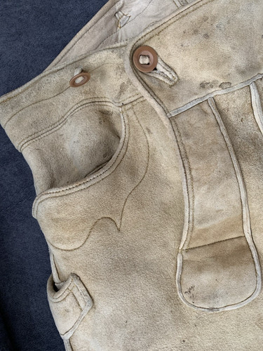 Alte kurze helle - alte, lederhose