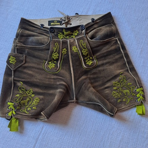 Meindl kurze lederhose vintage - lederhose,