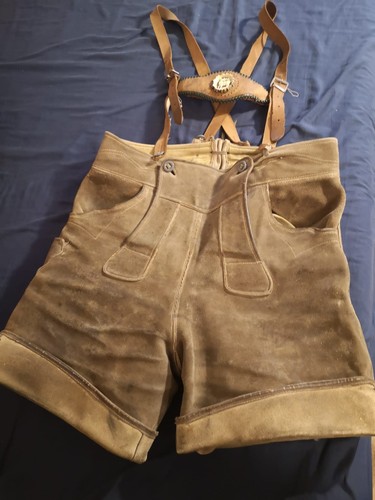 Vintage hirschlederhose kurz - vintage,