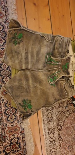 Antique hirschlederhose mit - hirschlederhose,