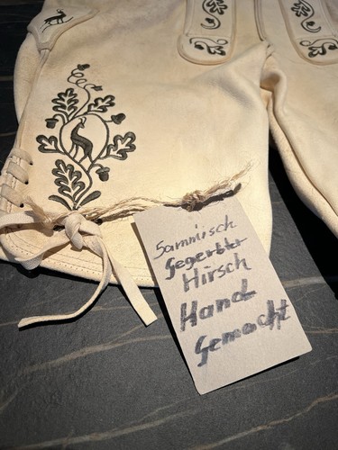 Hirsch lederhose handgemacht - lederhose,
