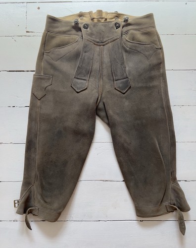 Damen hirschlederhose grau - damen,
