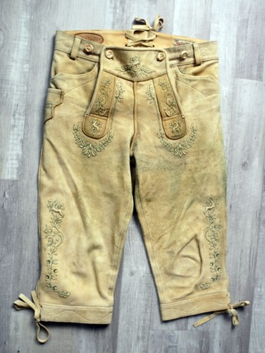 Edle hirschlederhose kniebund - hirschlederhose,