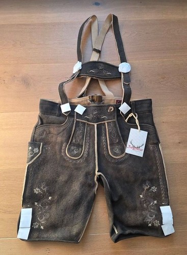 Hirschlederhose neu kurz - 52,