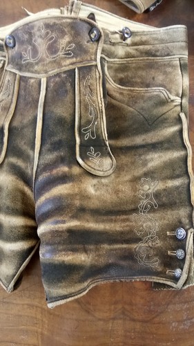 Hirschlederhose kurz gr 48 - hirschlederhose,
