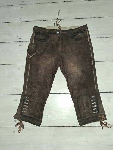 Lederhose hirschleder braun - lederhose, gr