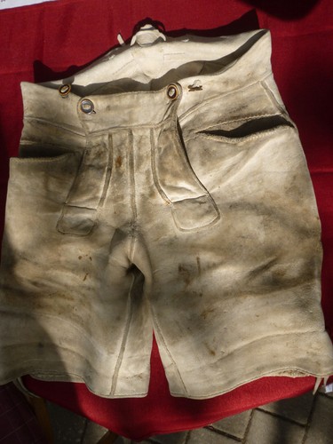 Alte uralte lederhose kurz - , lederhose,
